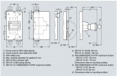 3RV1913-1CA00 cutie plastic IP55 pentru motor starter 3RV1011  S00  + auxiliar lateral + Bobina declansare sau minima tensine cu Membrana