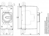 3RV1923-1CA00 cutie plastic IP55 pentru Motorstarter SIEMENS 3RV2021 prevazut cu Maneta actionare rotativa NEAGRA S0