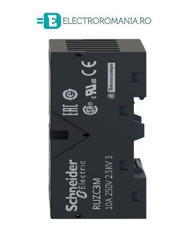 RUZC3M, soclu pentru relee plug-in, 10A, 250 V AC