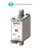 3NA7804 Siguranta fuzibila Siemens MPR 4A grupa NH000, tensiune 500V AC / 250V DC, curba Ardere gG, Cu indicator Siguranta Arsa,