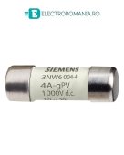 3NW6002-4 siguranta fuzibila SIEMENS pentru sisteme voltaice 2A DC, 1000V DC, 10x38mm, curba gPV,