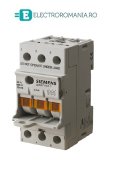 3NW7034-1, SOCLU PENTRU SIGURANTA FUZIBILA SIEMENS SENTRON, CU INDICATOR LED, 10X38 MM, 3P, CURENT NOMINAL 32 A