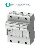 3NW7131, SOCLU PENTRU SIGURANTA FUZIBILA SIEMENS SENTRON, DIMENSIUNE 14X51 MM, 3P, CURENT NOMINAL 50 A