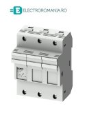 3NW7132, SOCLU PENTRU SIGURANTA FUZIBILA SIEMENS SENTRON, CU INDICATOR LED, DIMENSIUNE 14X51 MM, 3P, CURENT NOMINAL 50 A