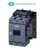 3RT1054-1AV36, Contactor trifazat SIEMENS 115A 400V tensiune bobina 400V ac / dc, S6, 2NO+2NC, BORNE TUNEL