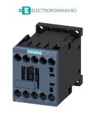 3RT2017-1VB42, Contactor SIEMENS 12A, SIRIUS, 5,5KW / 400 V, TENSIUNE BOBINA (0,7 .. 1,25) 24V DC control direct PLC, bobina consum redus 1,6W, 1NC, cu varistor Cu Dioda Integrat