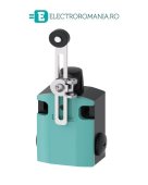 3SE5122-0CH50 LIMITATOR SIEMENS CU LATIME CARCASA METALICA 56mm, REGLAJ LUNGIME TIJA METALICA ROLA 100mm, ROLA PLASTIC 19mm, ACTIONARE CONTACTE SNAP ACTION 1NO+1NC,