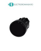 3SU1000-0AA10-0AA0, ACTUATOR BUTON SIEMENS SIRIUS, DIAMETRU DE 22 MM, NEGRU, PLAT, CU RETINERE