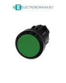 3SU1000-0AA40-0AA0, ACTUATOR BUTON SIEMENS SIRIUS, DIAMETRU DE 22 MM, VERDE, PLAT, CU RETINERE