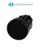 3SU1000-0AB10-0AA0, ACTUATOR BUTON SIEMENS SIRIUS, DIAMETRU DE 22 MM, NEGRU, PLAT, FUNCTIONARE MOMENTANA CU REVENIRE