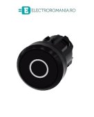 3SU1000-0AB10-0AD0, ACTUATOR BUTON SIEMENS SIRIUS, DIAMETRU DE 22 MM, NEGRU CU INSCRIPTIE O, PLAT, FUNCTIONARE MOMENTANA CU REVENIRE