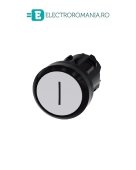 3SU1000-0AB60-0AC0, ACTUATOR BUTON SIEMENS SIRIUS, DIAMETRU DE 22 MM, ALB CU INSCRIPTIE I, PLAT, FUNCTIONARE MOMENTANA CU REVENIRE
