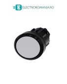 3SU1000-0AB80-0AA0, ACTUATOR BUTON SIEMENS SIRIUS, DIAMETRU DE 22 MM, GRI, PLAT, FUNCTIONARE MOMENTANA CU REVENIRE