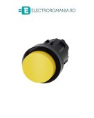3SU1000-0BB30-0AA0, ACTUATOR BUTON SIEMENS SIRIUS, DIAMETRU DE 22 MM, GALBEN, INALT, CU REVENIRE