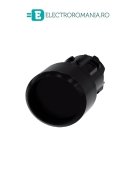 3SU1000-0CB10-0AA0, ACTUATOR BUTON SIEMENS SIRIUS, DIAMETRU DE 22 MM, NEGRU, PLAT, CU INEL FRONTAL, CU REVENIRE