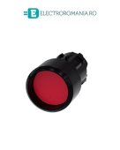 3SU1000-0CB20-0AA0, ACTUATOR BUTON SIEMENS SIRIUS, DIAMETRU DE 22 MM, ROSU, PLAT, CU INEL FRONTAL, CU REVENIRE