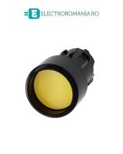 3SU1000-0CB30-0AA0, ACTUATOR BUTON SIEMENS SIRIUS, DIAMETRU DE 22 MM, GALBEN, PLAT, CU INEL FRONTAL, CU REVENIRE