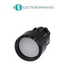 3SU1000-0CB60-0AA0, ACTUATOR BUTON SIEMENS SIRIUS, DIAMETRU DE 22 MM, ALB, PLAT, CU INEL FRONTAL, CU REVENIRE