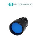 3SU1000-0DB50-0AA0, ACTUATOR BUTON SIEMENS SIRIUS, DIAMETRU DE 22 MM, ALBASTRU, PLAT, CU INEL FRONTAL CRESTAT, CU REVENIRE