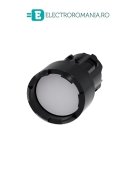 3SU1000-0DB60-0AA0, ACTUATOR BUTON SIEMENS SIRIUS, DIAMETRU DE 22 MM, ALB, PLAT, CU INEL FRONTAL CRESTAT, CU REVENIRE
