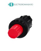 3SU1000-0HC20-0AA0, BUTON DE OPRIRE SIEMENS SIRIUS, ROTUND, DIAMETRU DE 22 MM, ROSU, INALT, CU RETINERE PRIN ROTIRE
