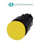 3SU1000-1AA30-0AA0, ACTUATOR BUTON TIP CIUPERCA SIEMENS SIRIUS, DIAMETRU DE 22 MM, GALBEN, PLAT (30 MM), CU RETINERE