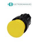 3SU1000-1AD30-0AA0, ACTUATOR BUTON TIP CIUPERCA SIEMENS SIRIUS, DIAMETRU DE 22 MM, GALBEN, PLAT (30 MM), CU REVENIRE