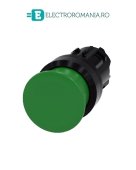 3SU1000-1AD40-0AA0, ACTUATOR BUTON TIP CIUPERCA SIEMENS SIRIUS, DIAMETRU DE 22 MM, VERDE, PLAT (30 MM), CU REVENIRE
