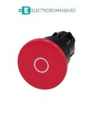 3SU1000-1BA20-0AD0, ACTUATOR BUTON TIP CIUPERCA SIEMENS SIRIUS, DIAMETRU DE 22 MM, ROSU MARCAT CU ‘O’, INALT (40 MM), CU RETINERE