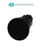 3SU1000-1BD10-0AA0, ACTUATOR BUTON TIP CIUPERCA SIEMENS SIRIUS, DIAMETRU DE 22 MM, NEGRU, INALT (40 MM), CU REVENIRE