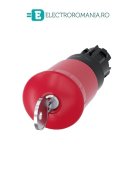 3SU1000-1HR20-0AA0, ACTUATOR BUTON OPRIRE DE URGENTA TIP CIUPERCA CU INCUIETOARE TIP C SIEMENS SIRIUS, DIAMETRU DE 22 MM, ROSU, 40 MM, CU RETINERE