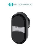 3SU1000-3AB11-0AA0, ACTUATOR BUTON DUBLU SIEMENS SIRIUS, DIAMETRU DE 22 MM, NEGRU/NEGRU, PLAT, CU REVENIRE