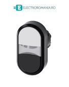 3SU1000-3AB61-0AA0, ACTUATOR BUTON DUBLU SIEMENS SIRIUS, DIAMETRU DE 22 MM, ALB/NEGRU, PLAT, CU REVENIRE