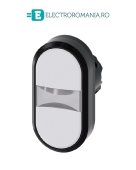 3SU1000-3AB66-0AA0, ACTUATOR BUTON DUBLU SIEMENS SIRIUS, DIAMETRU DE 22 MM, ALB/ALB, PLAT, CU REVENIRE