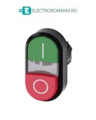 3SU1000-3BB42-0AK0, ACTUATOR BUTON DUBLU SIEMENS SIRIUS, DIAMETRU DE 22 MM, VERDE/ROSU, PLAT/INALT, MARCAT I/O, CU REVENIRE
