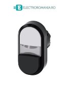 3SU1000-3BB61-0AA0, ACTUATOR BUTON DUBLU SIEMENS SIRIUS, DIAMETRU DE 22 MM, ALB/NEGRU, PLAT/INALT, CU REVENIRE