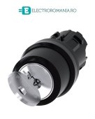 3SU1000-4BC01-0AA0 Cap cheie de comanda 2 pozitii cu revenire 0 - 1, plastic, cu Cheie RONIS SB30, Cu scoatere cheie pe pozitia 0, Siemens, Sirius Act, 22mm