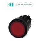 3SU1001-0AA20-0AA0, ACTUATOR BUTON ILUMINAT SIEMENS SIRIUS, DIAMETRU DE 22 MM, ROSU, PLAT, CU RETINERE
