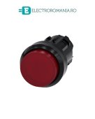 3SU1001-0BB20-0AA0, ACTUATOR BUTON ILUMINAT SIEMENS SIRIUS, DIAMETRU DE 22 MM, ROSU, INALT, CU REVENIRE