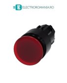 3SU1001-1AA20-0AA0, ACTUATOR BUTON TIP CIUPERCA ILUMINAT SIEMENS SIRIUS, DIAMETRU DE 22 MM, ROSU, PLAT (30 MM), CU RETINERE