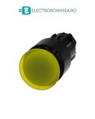 3SU1001-1AA30-0AA0, ACTUATOR BUTON TIP CIUPERCA ILUMINAT SIEMENS SIRIUS, DIAMETRU DE 22 MM, GALBEN, PLAT (30 MM), CU RETINERE