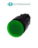 3SU1001-1AA40-0AA0, ACTUATOR BUTON TIP CIUPERCA ILUMINAT SIEMENS SIRIUS, DIAMETRU DE 22 MM, VERDE, PLAT (30 MM), CU RETINERE
