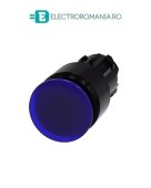 3SU1001-1AA50-0AA0, ACTUATOR BUTON TIP CIUPERCA ILUMINAT SIEMENS SIRIUS, DIAMETRU DE 22 MM, ALBASTRU, PLAT (30 MM), CU RETINERE