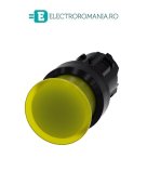 3SU1001-1AD30-0AA0, ACTUATOR BUTON TIP CIUPERCA ILUMINAT SIEMENS SIRIUS, DIAMETRU DE 22 MM, GALBEN, PLAT (30 MM), CU REVENIRE