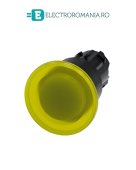 3SU1001-1BA30-0AA0, ACTUATOR BUTON TIP CIUPERCA ILUMINAT SIEMENS SIRIUS, DIAMETRU DE 22 MM, GALBEN, 40 MM, CU RETINERE