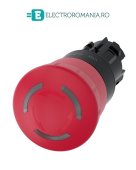 3SU1001-1HB20-0AA0 cap cheie comanda ciuperca iluminabil 40mm cu retinere revenire prin rasucire Siemens Sirius Act 22MM