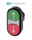 3SU1001-3AB42-0AN0 CAP BUTON DUBLU DE COMANDA ILUMINABIL VERDE ROSU SAGEATA SUS JOS SIEMENS SIRIUS ACT,