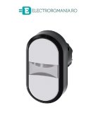 3SU1001-3AB66-0AA0, ACTUATOR BUTON DUBLU ILUMINAT SIEMENS SIRIUS, DIAMETRU DE 22 MM, ALB/ALB, PLAT, CU REVENIRE