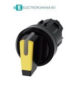 3SU1002-2BM30-0AA0 cap cheie comanda 3 pozitii 1 - 0- 2 cu revenire culoare Galbena Siemens Sirius Act 22MM,