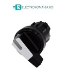 3SU1002-2CF60-0AA0, ACTUATOR COMUTATOR ROTATIV ILUMINAT SIEMENS SIRIUS, DIAMETRU DE 22 MM, ALB, CU 2 POZITII O-I, CU RETINERE